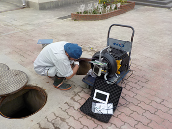 施工事例：手洗い場所の洗浄